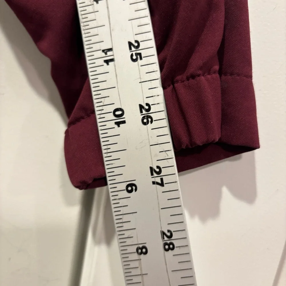 Nike Mens Maroon Falls 1/4‎ Zip Pullover Windbreaker Jacket XL Burgundy Grey